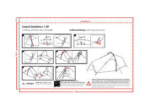 Bedienungsanleitung Vaude Lizard Seamless 1-2P Zelt