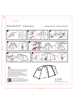 Handleiding Vaude Drive Van XT 5P Tent