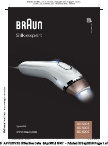 Manual Braun BD 5001 Silk-Expert Sistema de depilação por luz pulsada