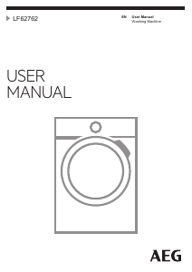 Manual AEG LF62762 Washing Machine