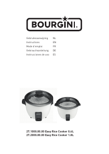 Manual Bourgini 27.1000.00.00 Easy Rice Cooker