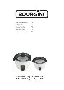 Manual Bourgini 27.2000.00.00 Easy Rice Cooker