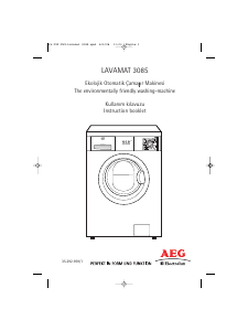 Manual AEG LVMT3085 Washing Machine