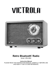 Handleiding Victrola VRS-2800 Radio
