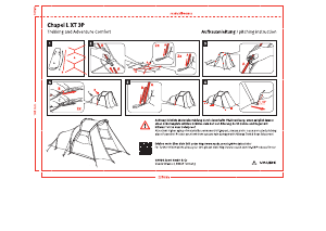 Manual de uso Vaude Chapel L XT 3P Carpa de campaña