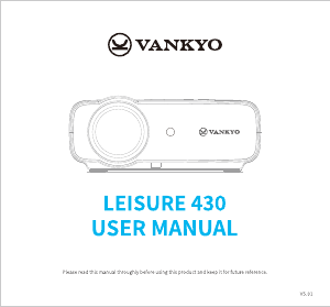 Manual Vankyo Leisure 430 Projector