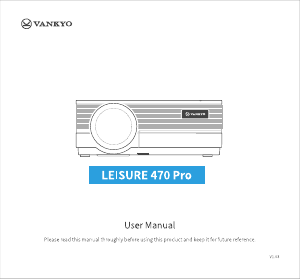 Manual Vankyo Leisure 470 Pro Projector