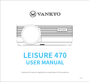 Manual Vankyo Leisure 470 Projector