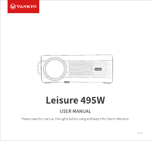 Manual Vankyo Leisure 495W Projector
