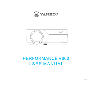 Manual Vankyo Performance V600 Projector
