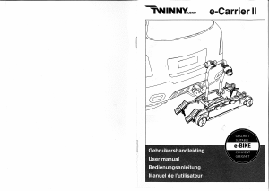 كتيب Twinny Load e-Carrier II حاملة دراجة