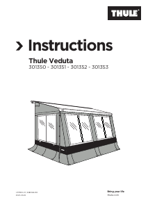 사용 설명서 Thule Veduta 텐트