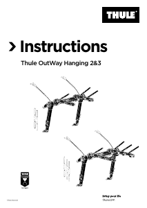 사용 설명서 Thule OutWay Hanging 2 자전거 캐리어