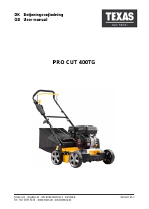 Manual Texas Pro Cut 400TG Lawn Raker