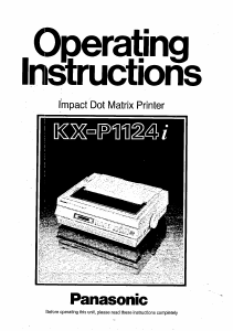 Manual Panasonic KX-P1124i Printer