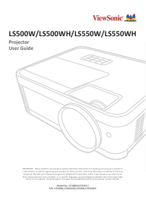 Manual ViewSonic LS500WH Projector