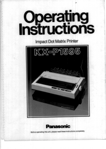 Manual Panasonic KX-P1595 Printer
