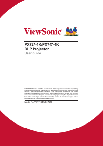 Manual ViewSonic PX727-4K Projector