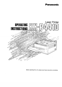 Manual Panasonic KX-P4410 Printer