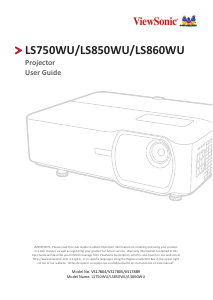 Manual ViewSonic LS750WU Projector