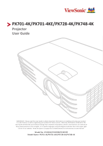 Handleiding ViewSonic PX728-4K Beamer