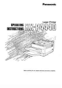 Manual Panasonic KX-P4440 Printer