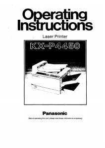 Manual Panasonic KX-P4450 Printer