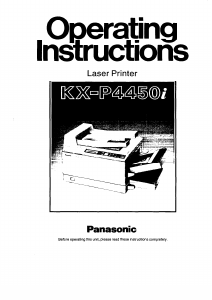 Manual Panasonic KX-P4450I Printer