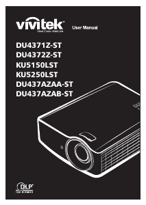 Manual Vivitek DU4371Z-ST Projector