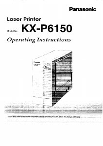 Manual Panasonic KX-P6150 Printer