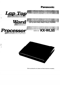 Handleiding Panasonic KX-WL55 Laptop