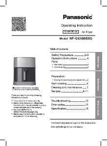 Manual Panasonic NF-CC500SXC Deep Fryer