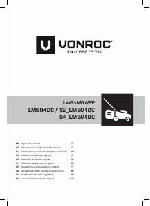 Manual Vonroc LM504DC Mașină de tuns iarbă