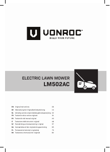 Bruksanvisning Vonroc LM502AC Gräsklippare