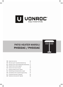 Manual de uso Vonroc PH503AC Calentador exterior