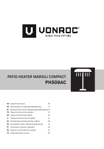 Instrukcja Vonroc PH506AC Grzejnik tarasowy