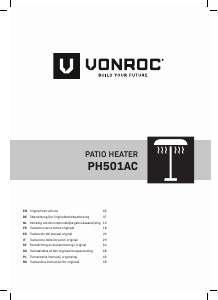 Mode d’emploi Vonroc PH501AC Radiateur de terrasse