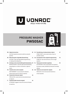 Manual de uso Vonroc PW505AC Limpiadora de alta presión