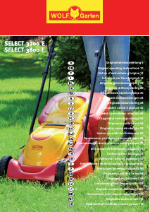 Kullanım kılavuzu Wolf Garten Select 3200 E Çim biçme makinesi