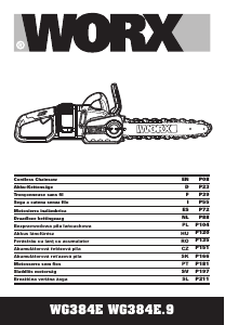 Bedienungsanleitung Worx WG384E Kettensäge