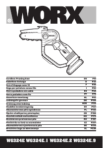 Manual Worx WG324E.9 Ferăstrăul cu lanţ