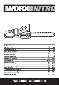 Manuál Worx WG385E.9 Motorová pila