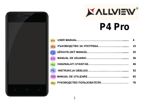 comment Achieve sinner Manual Allview P4 Pro Telefon mobil