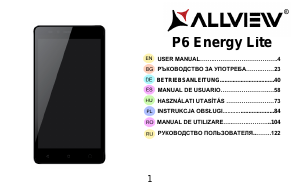 Manual Allview P6 Energy Lite Mobile Phone