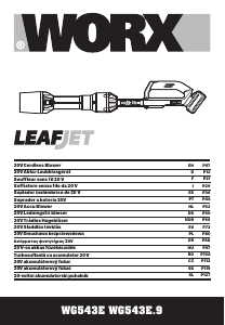 Manual Worx WG543E.9 Leaf Blower