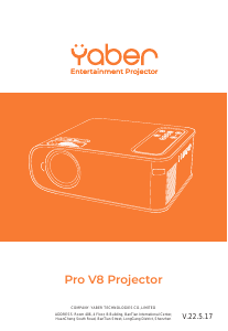 Manual Yaber Pro V8 Projector