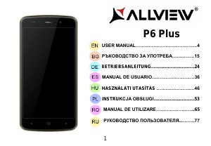 Manual de uso Allview P6 Plus Teléfono móvil