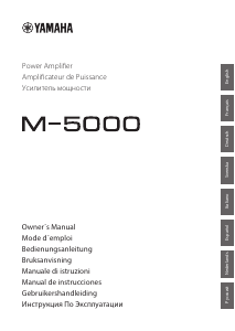 Manual Yamaha M-5000 Amplifier