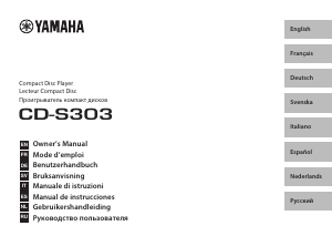 Manuale Yamaha CD-S303 Lettore CD