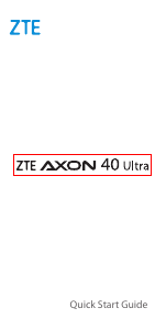 كتيب ZTE Axon 40 Ultra هاتف محمول